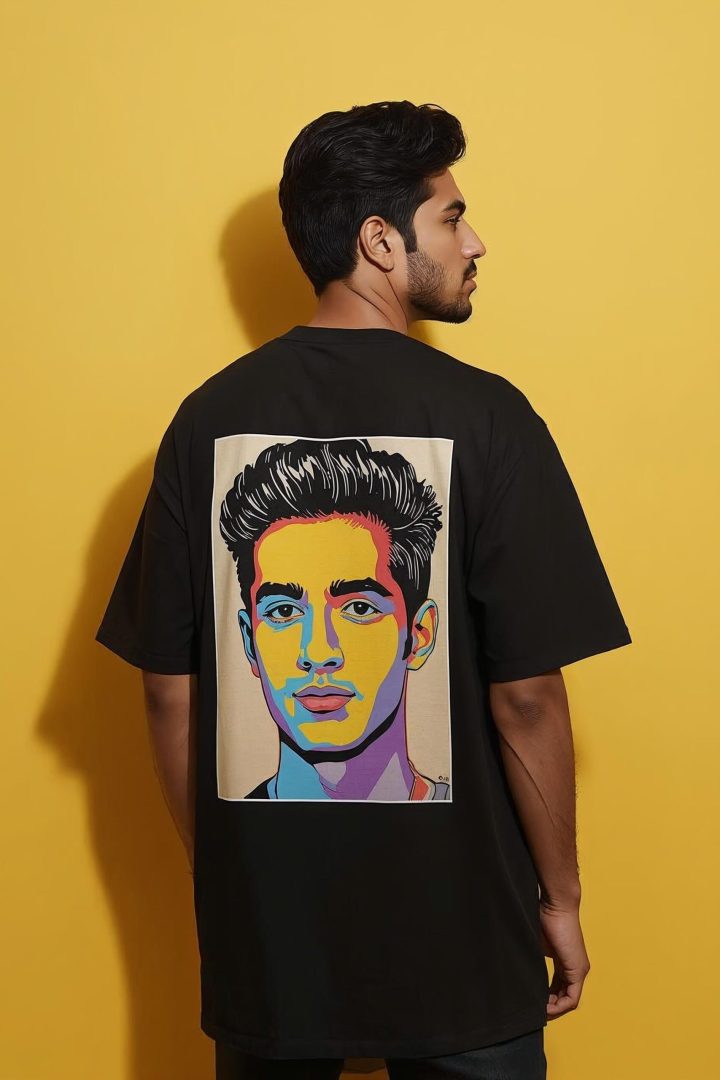 Custom tshirt hero print, digital marketing